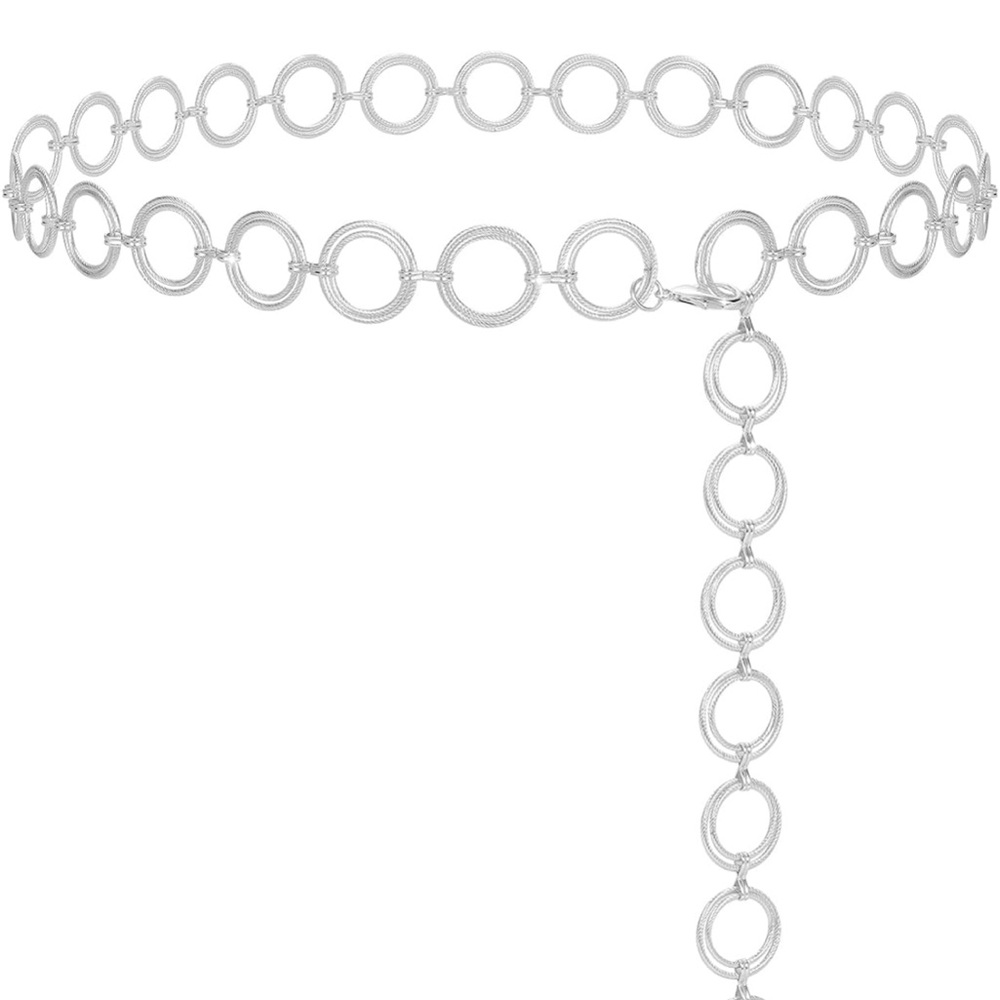 Silver Circle Chain Belt